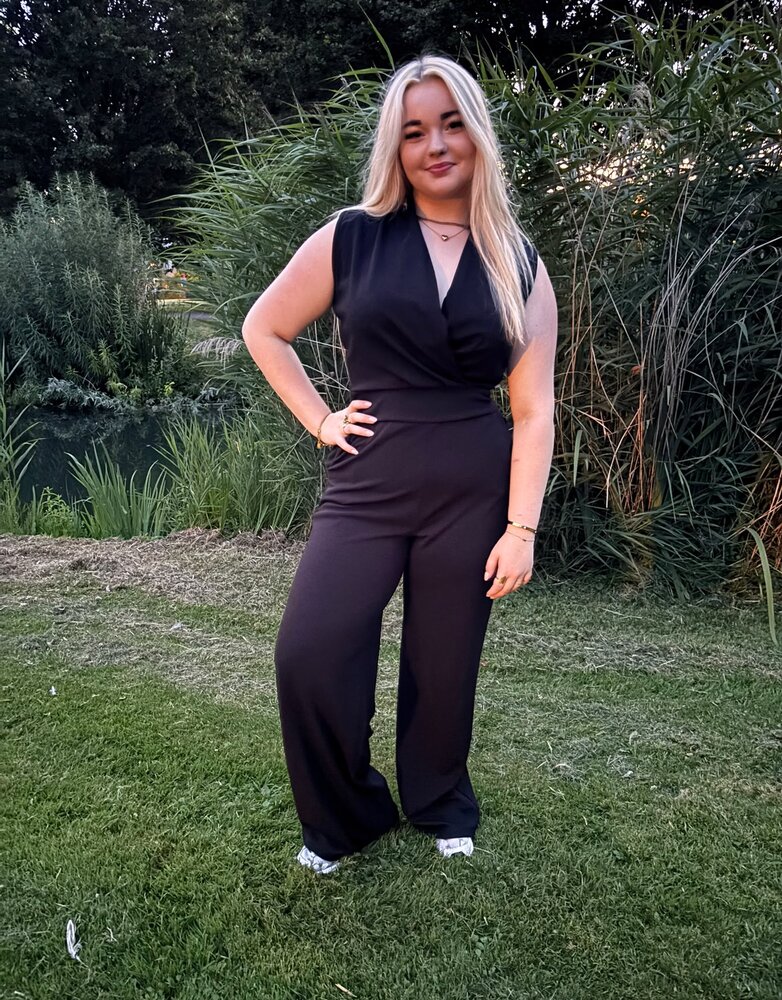 Perla Nera Jumpsuit Yara Zwart