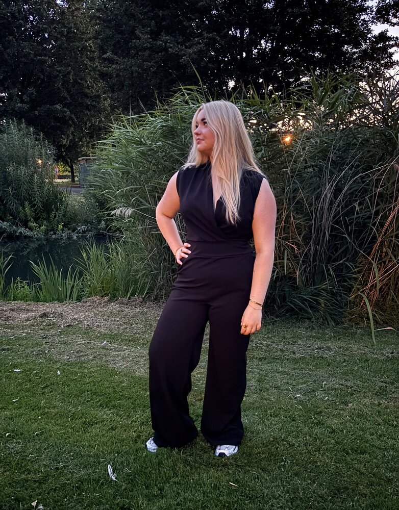 Perla Nera Jumpsuit Yara Zwart
