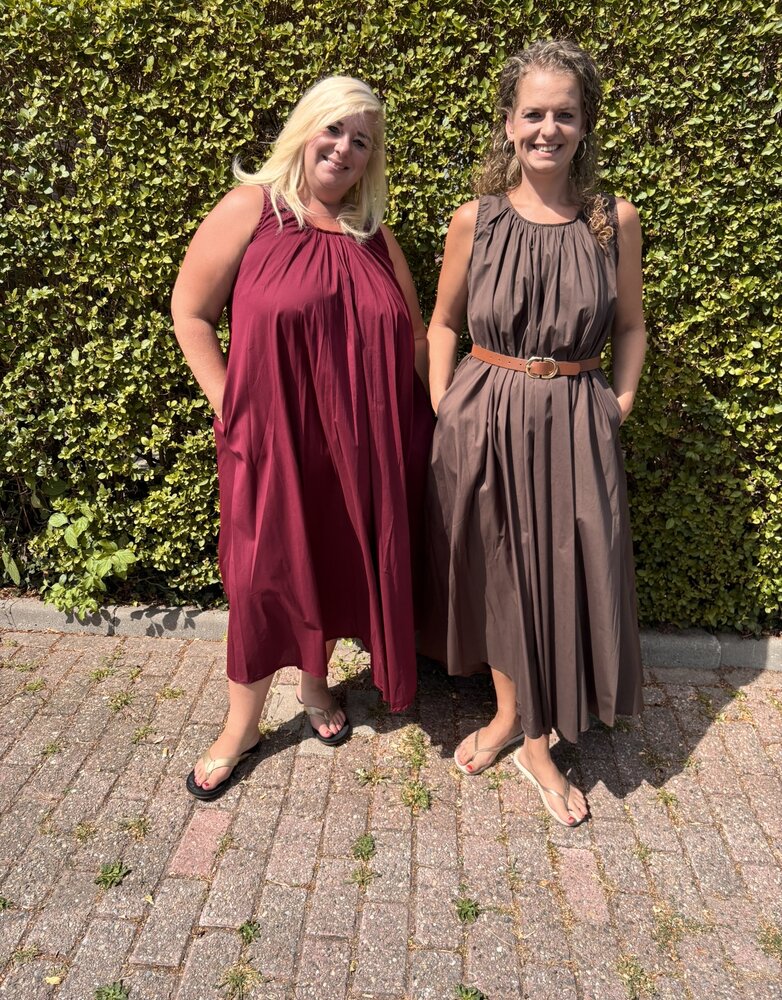 Azzurro Maxi jurk Milaan Bordeaux