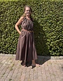 Azzurro Maxi jurk Milaan Bruin