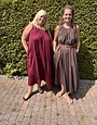 Azzurro Maxi jurk Milaan Bruin