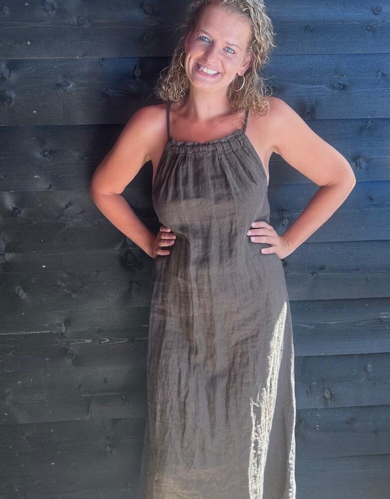 Perla Nera Linnen jurk Maeve
