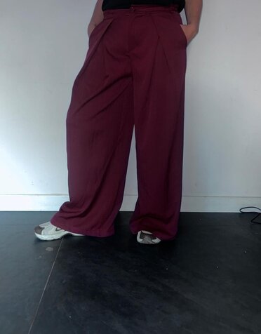 New Collection Broek Flair Bordeaux