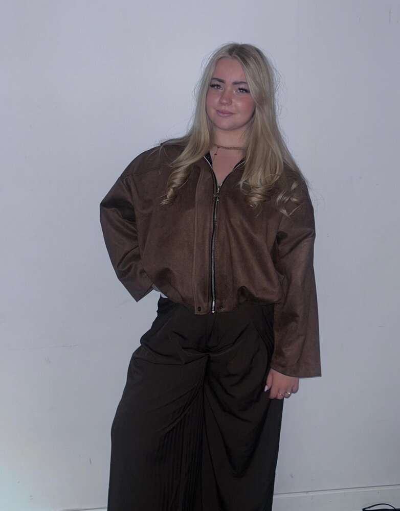 New Collection Maxi jasje Zara Bruin