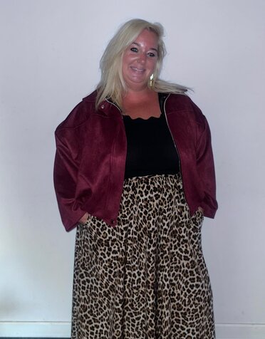 New Collection Maxi jasje Zara Bordeaux