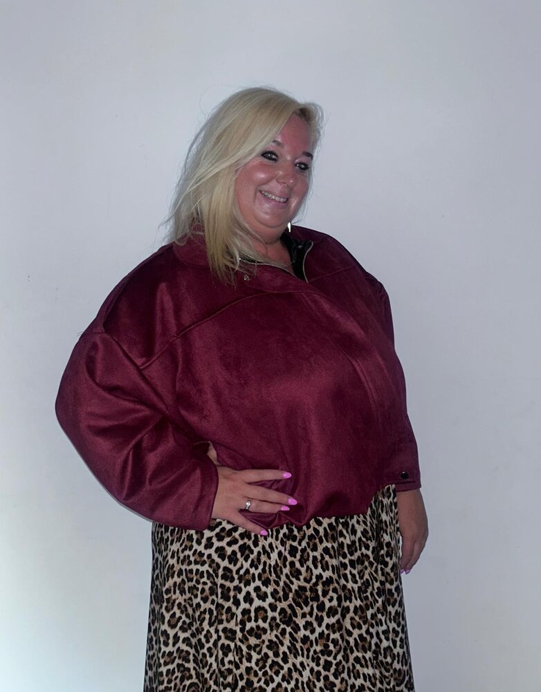 New Collection Maxi jasje Zara Bordeaux