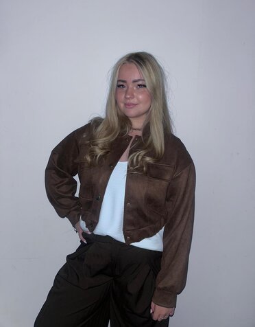 New Collection Kort jasje Anna Bruin