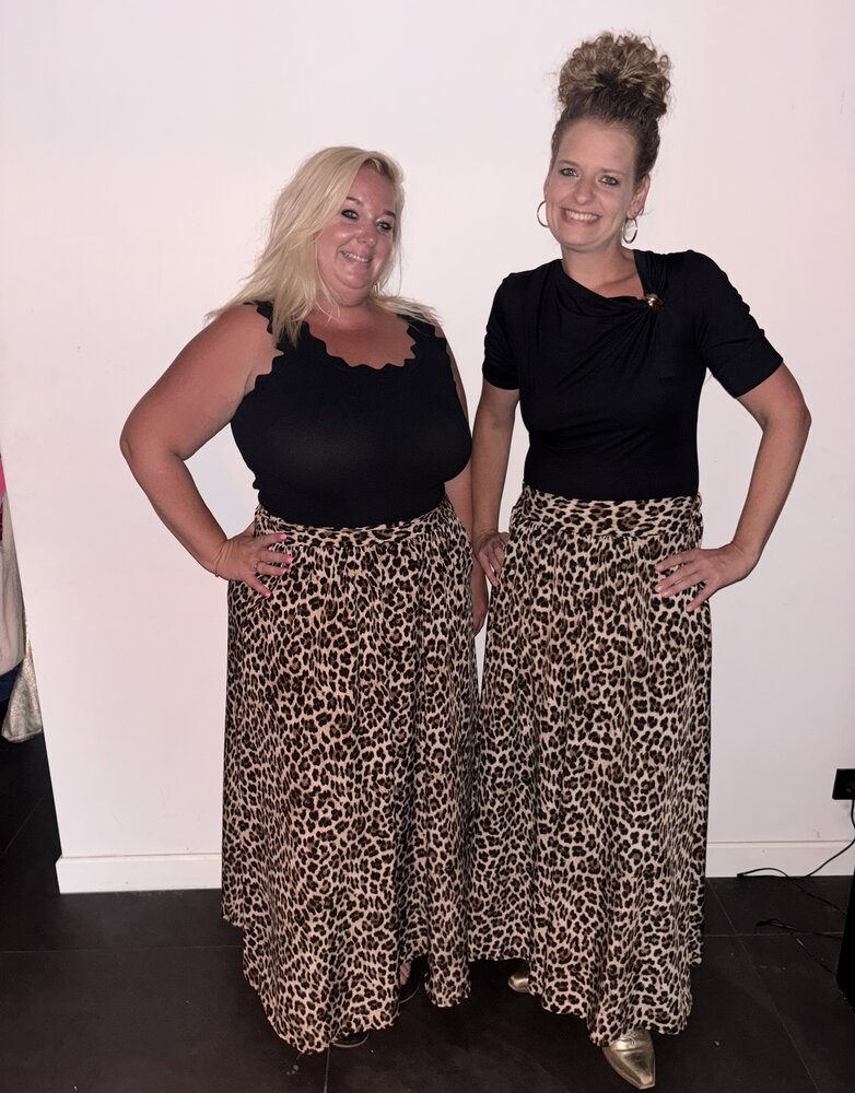 Azzurro Maxi Rok Leopard