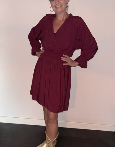 Azzurro Jurk Sophie Bordeaux