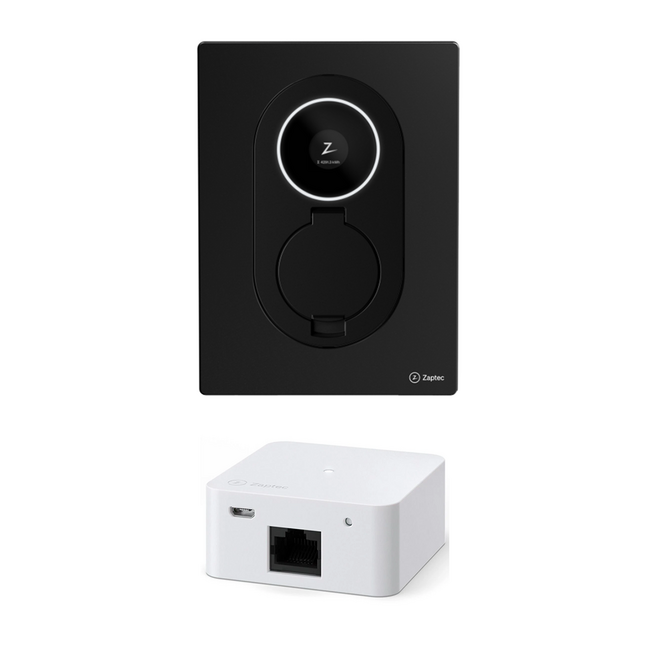 Zaptec | Go 2 | 22kW | Asphalt Black | Incl. Sense P1