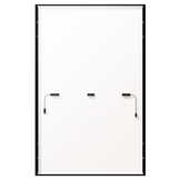 Aiko 495Wp | Glas-Folie | Zwart-Wit