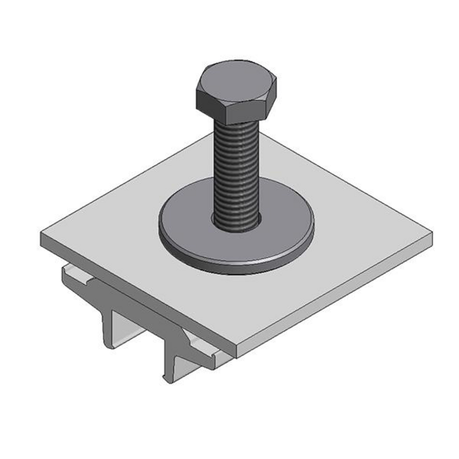 Van der Valk | ValkPitched - Clamp | Alu. Klem voor power optimizer/micro omvormer