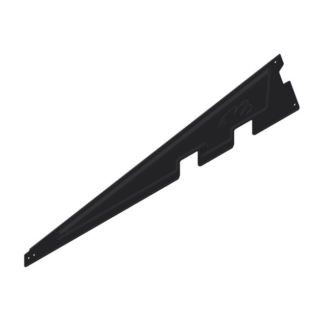 Van der Valk | ValkPro+ | Verz. Zijplaat Universeel L10° | Zwart
