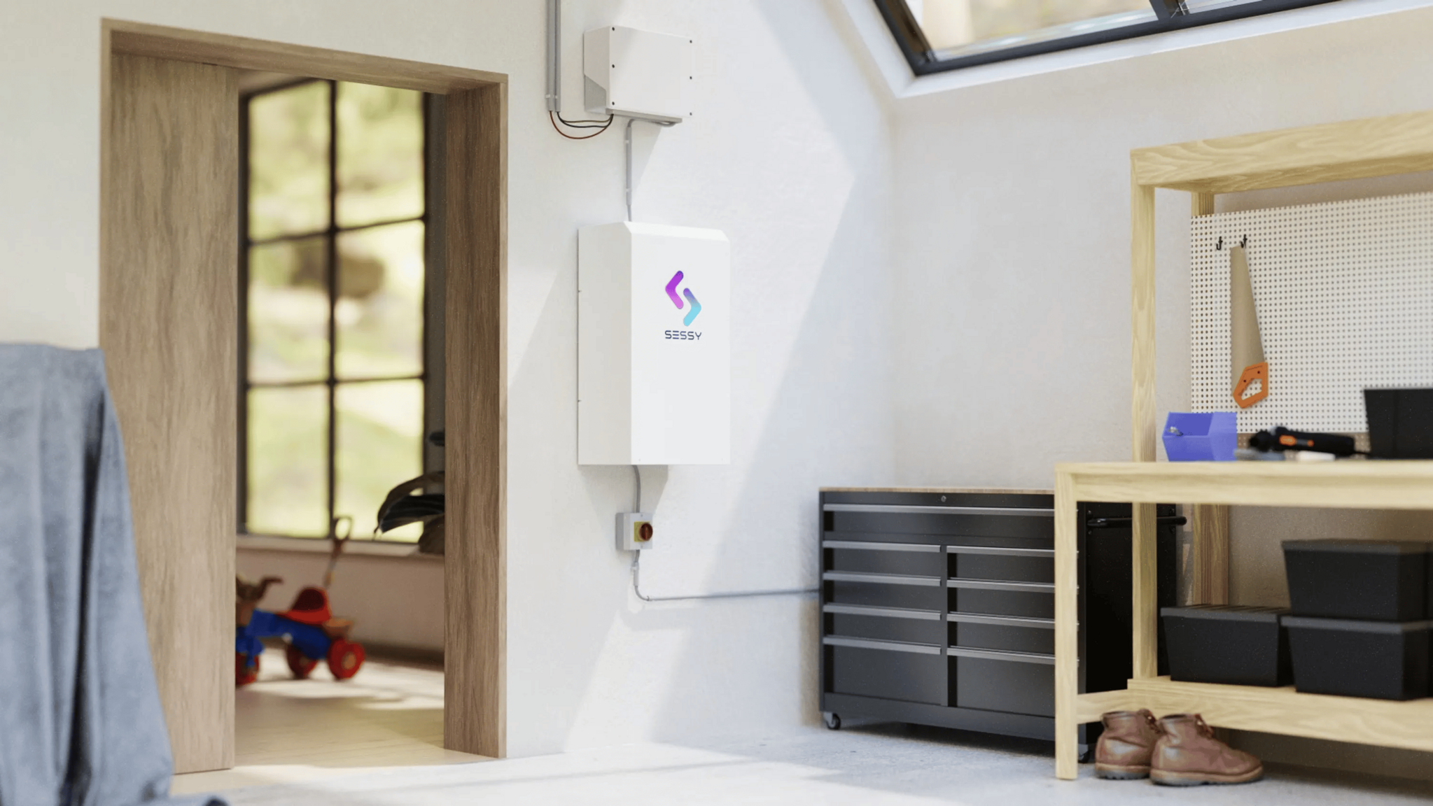 Sessy slimme thuisbatterij 10kWh wit