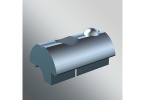 Blubase Aluminium Groefmoer M8