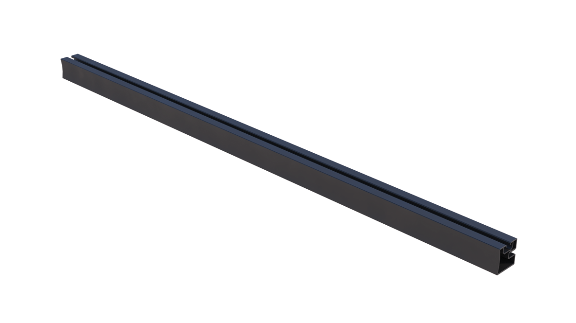 Classic Montagerail L=6500 - ZWART
