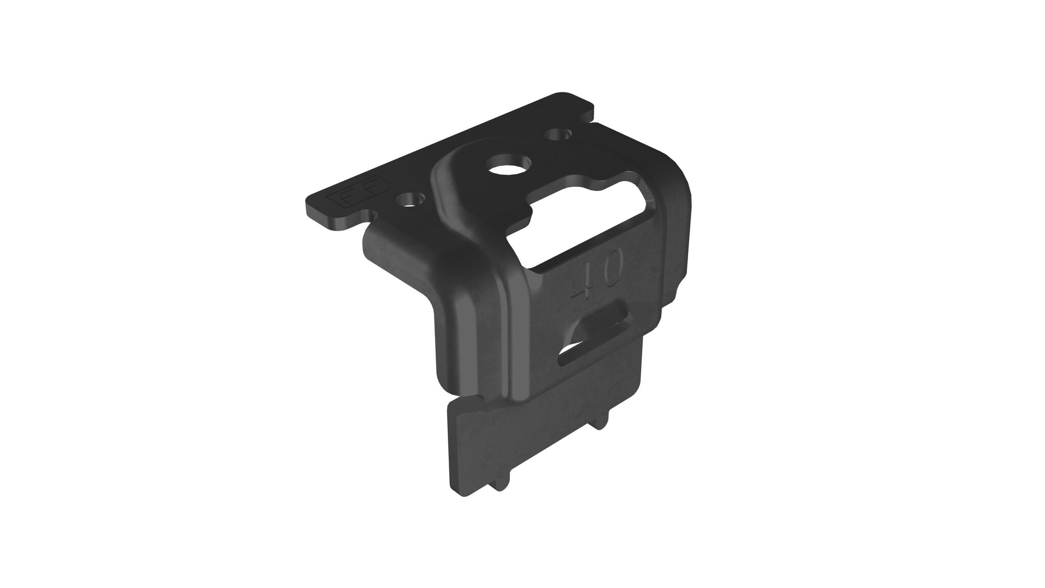 FlatFix Eindklem 40mm Zwart