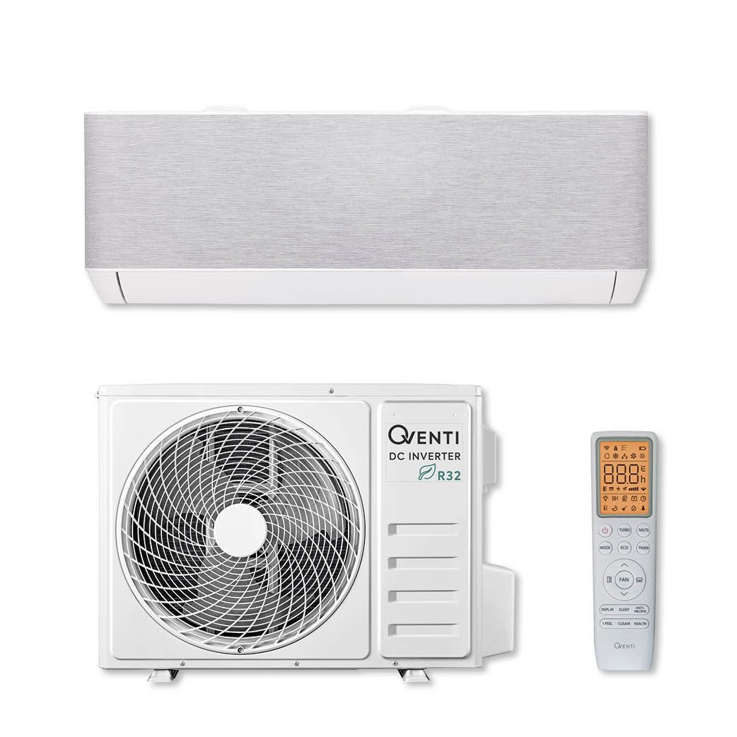 QVENTI Flex Design Lichtgrijs Single-split wand airconditioner 5.2kW
