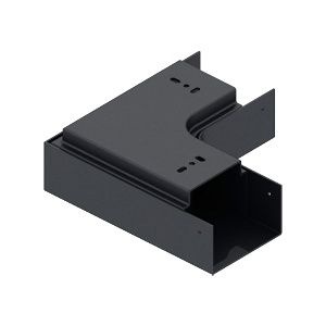 QVENTI Platte bocht 90 Aluminium Antraciet - Set