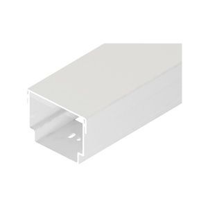QVENTI Leidinggoot 2000mm Aluminium Wit - Set