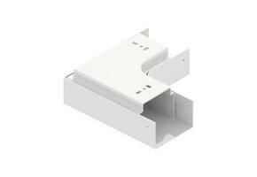 QVENTI Platte bocht 90 Aluminium Wit - Set