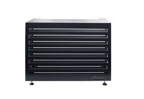QVENTI Airco cover louvre basis Antraciet 100*75*50cm