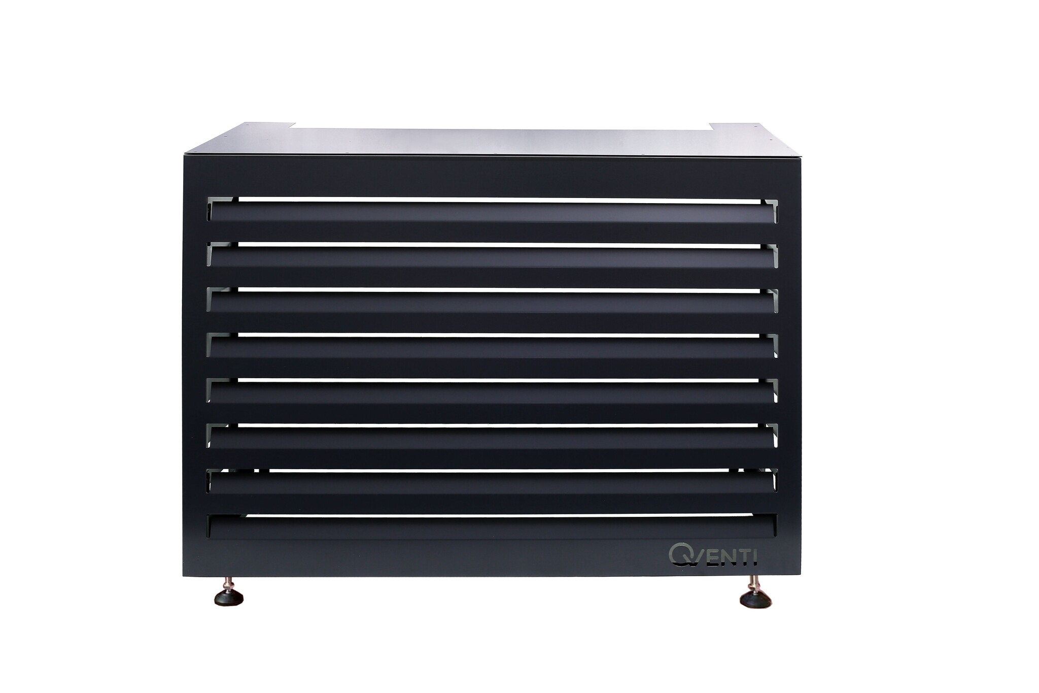 QVENTI Airco cover louvre basis Antraciet 100*75*50cm