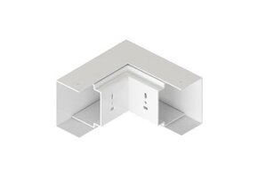 QVENTI Buitenhaakse bocht 90 Aluminium Wit - Set
