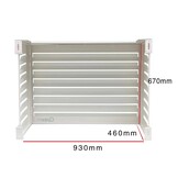 QVENTI Airco cover louvre basis Wit 100*75*50cm