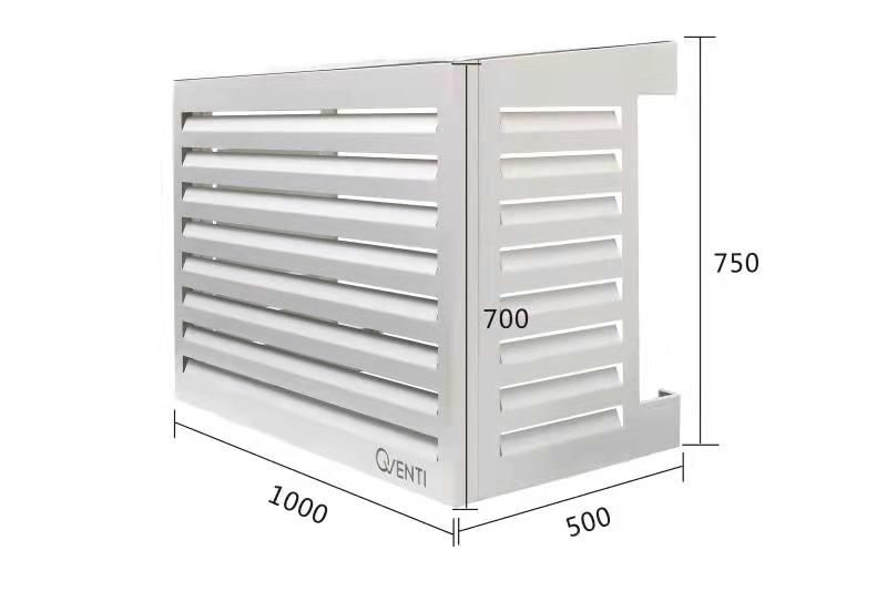QVENTI Airco cover louvre basis Wit 100*75*50cm