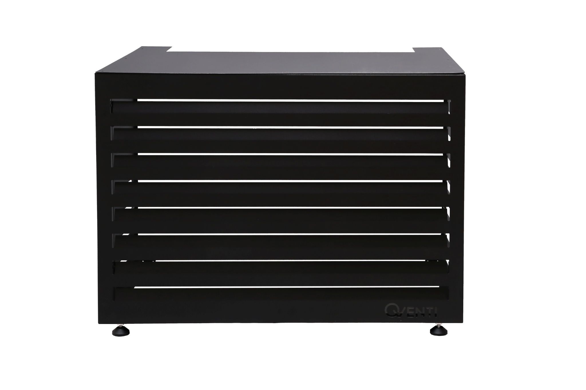 QVENTI Airco cover louvre basis Zwart 100*75*50cm