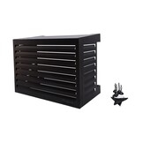 QVENTI Airco cover louvre basis Zwart 100*75*50cm