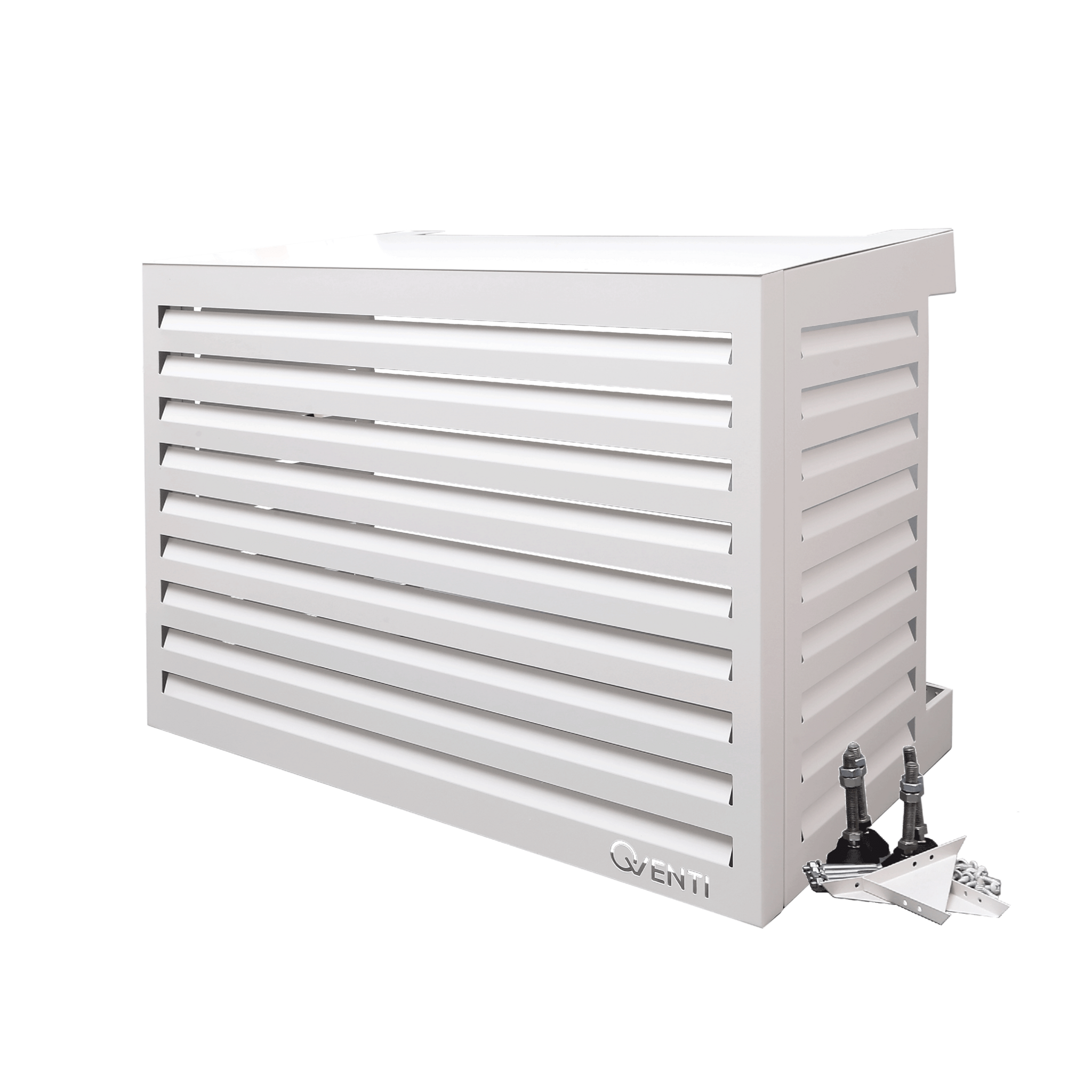 QVENTI Airco cover louvre basis Wit 115*85*57,5cm
