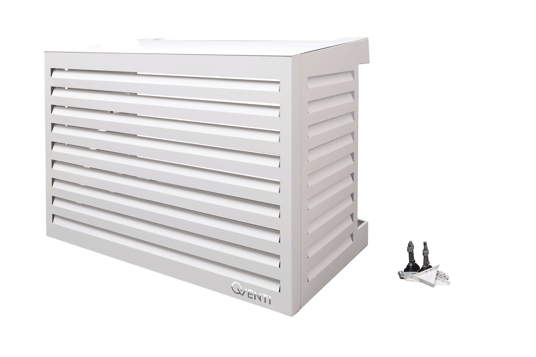 QVENTI Airco cover louvre basis Wit 115*85*57,5cm