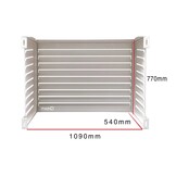 QVENTI Airco cover louvre basis Wit 115*85*57,5cm