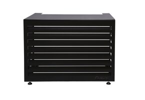 QVENTI Airco cover louvre basis Zwart 115*85*57,5cm