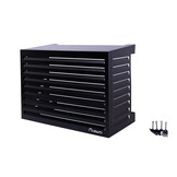 QVENTI Airco cover louvre basis Zwart 115*85*57,5cm