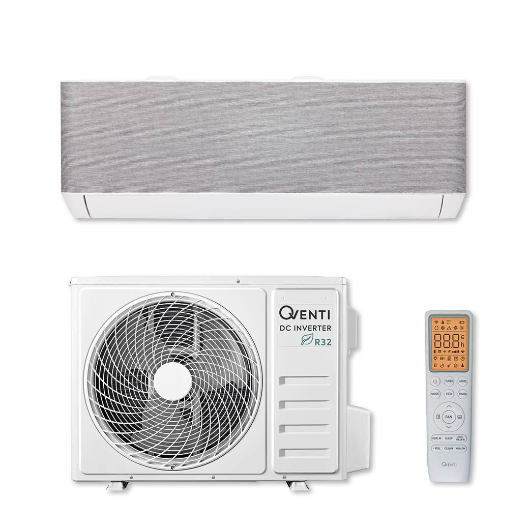 QVENTI Flex Design Antraciet Single-split wand airconditioner 5.2kW