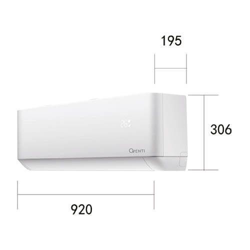 QVENTI Flex Design Antraciet Single-split wand airconditioner 5.2kW