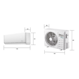 QVENTI Matador Single-split Wand airco set 7.0kW