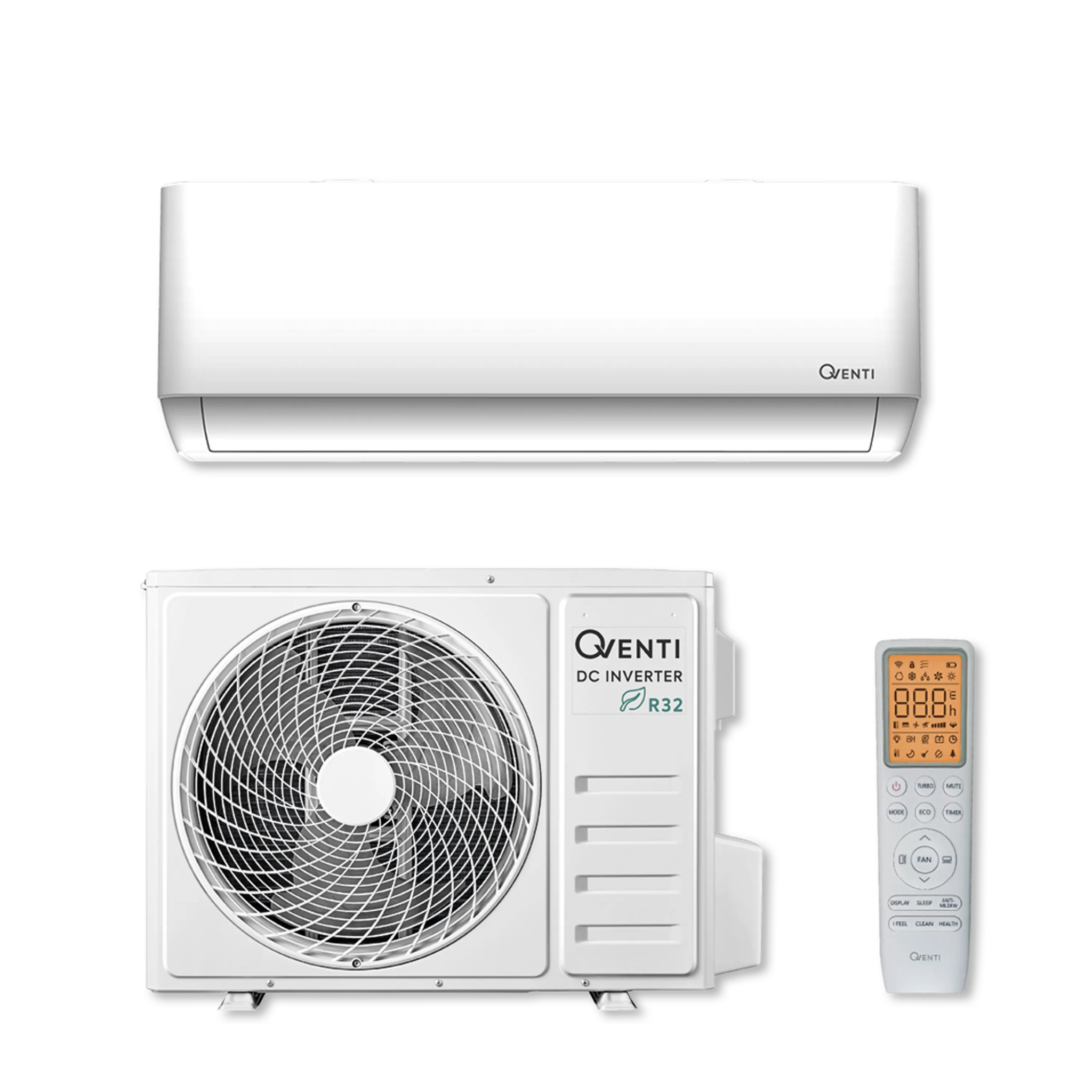 QVENTI HECO Single-split Wand airco set 3.5kW