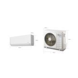 QVENTI HECO Single-split Wand airco set 3.5kW