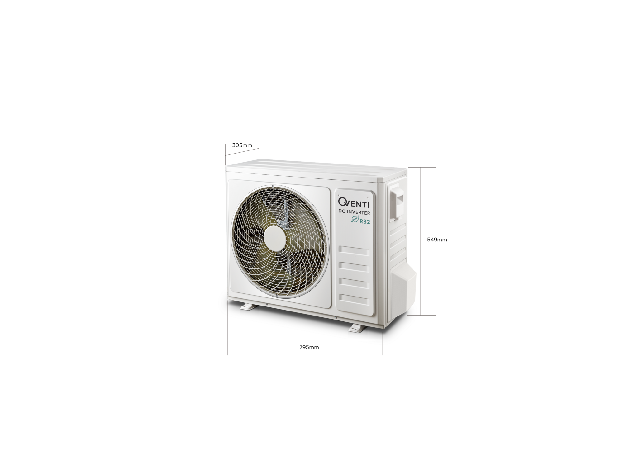 QVENTI HECO Single-split Wand airco set 3.5kW