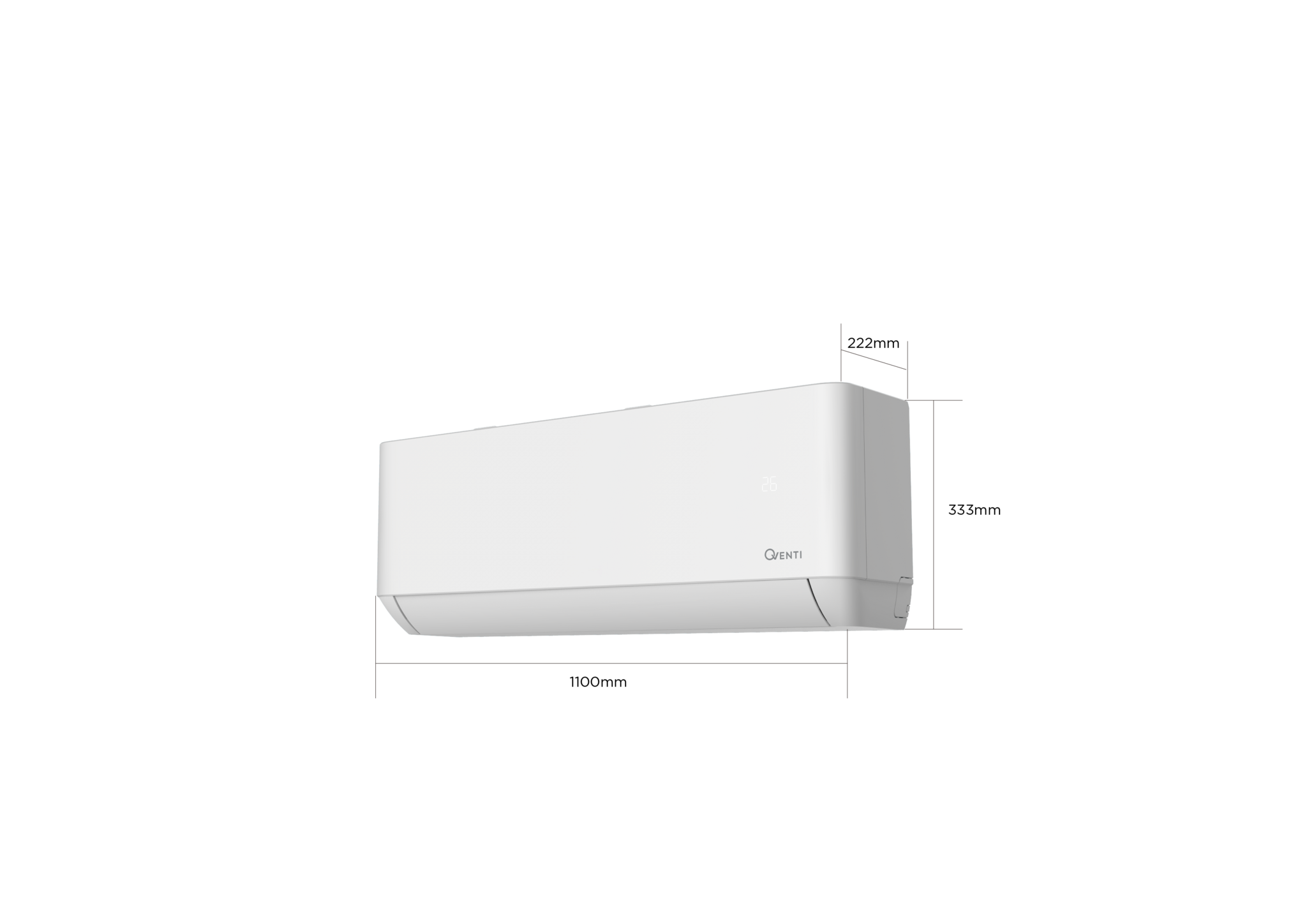 QVENTI HECO Single-split Wand airco set 5.1kW