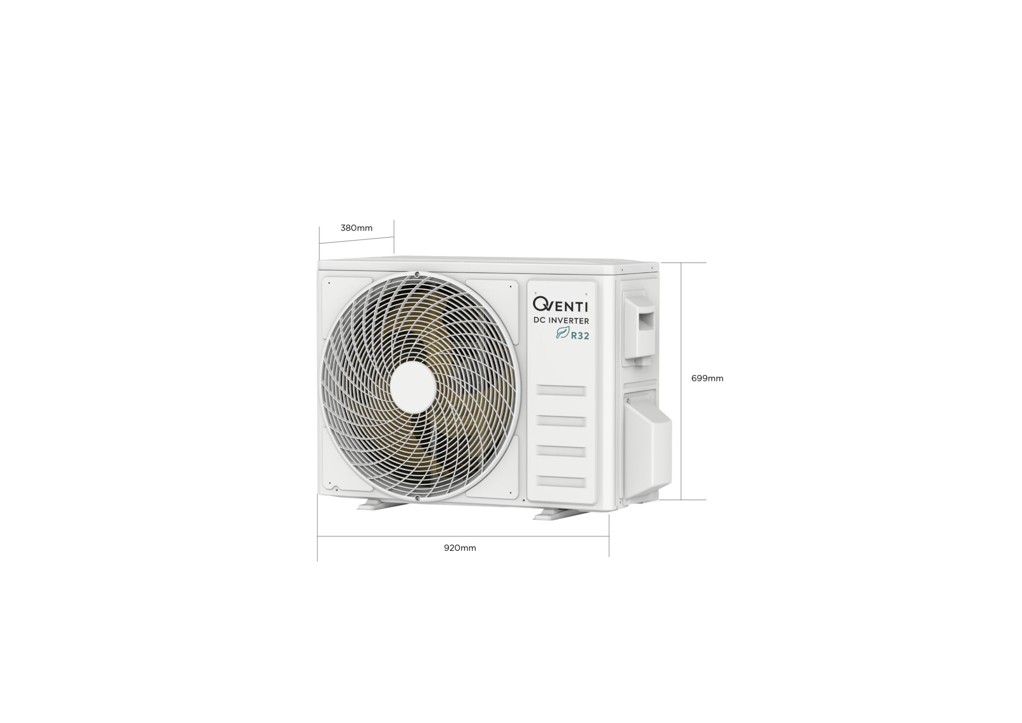 QVENTI HECO Single-split Wand airco set 5.1kW