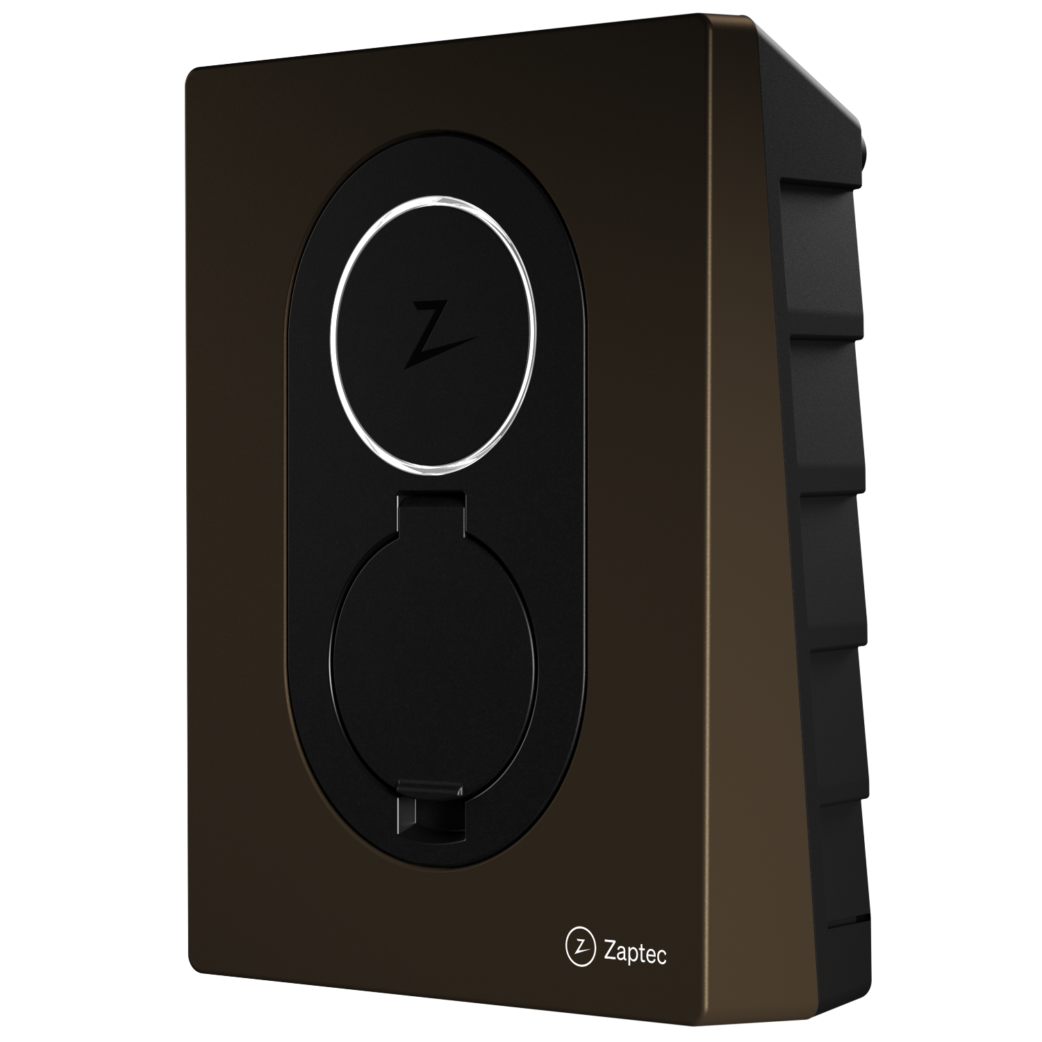 Zaptec GO - Voorzijde kap - Wood Brown