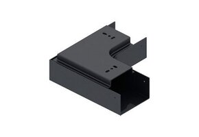 QVENTI Platte bocht 90 Aluminium Antraciet - Set