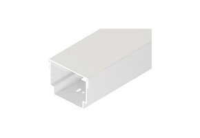 QVENTI Leidinggoot 2000mm Aluminium Wit - Set