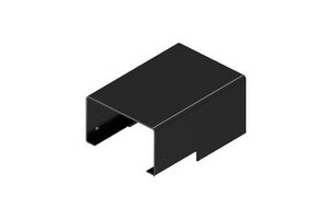 QVENTI Afdekkap Aluminium Zwart
