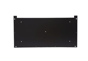 QVENTI Airco cover louvre bodemplaat Zwart 100*50cm